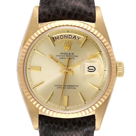 rolex day date 1803 leather strap